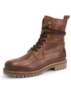 Leren boots "Kvinlog" bruin