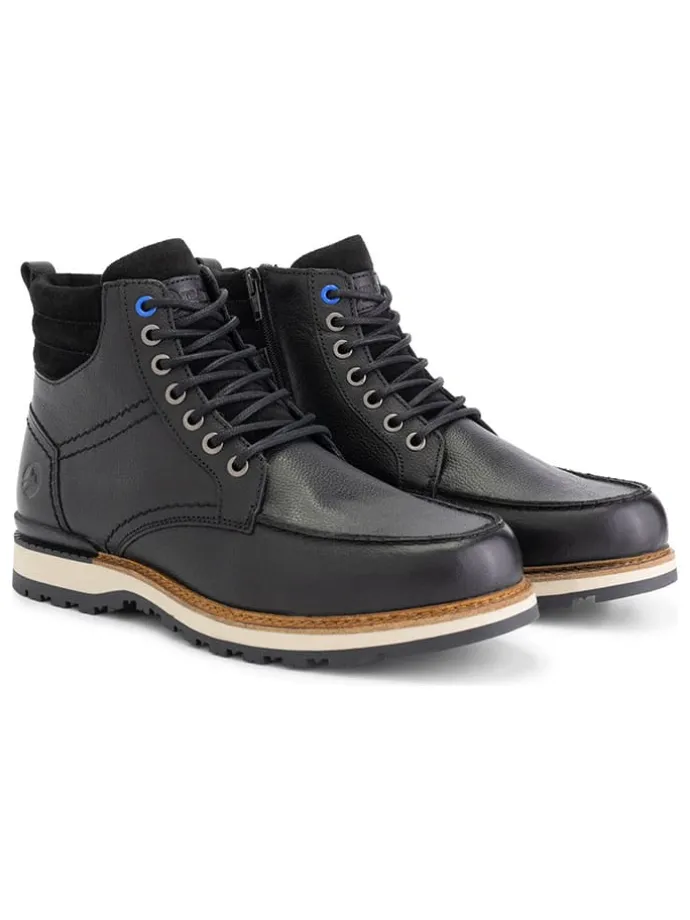 Leren boots "Levring" zwart