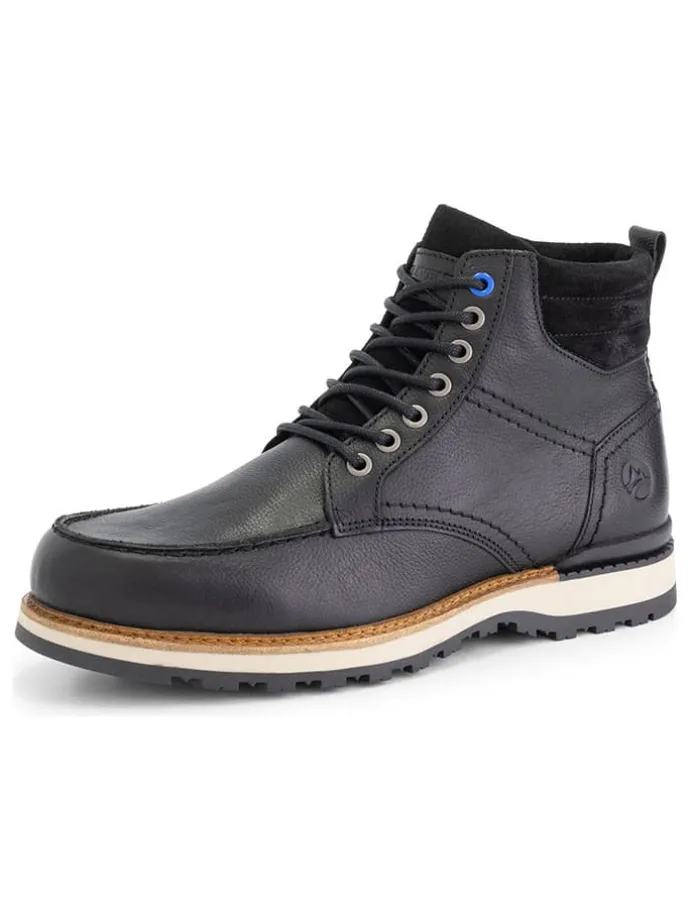 Leren boots "Levring" zwart
