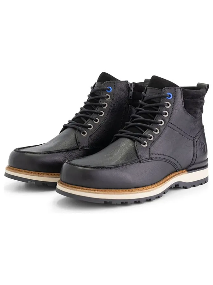 Leren boots "Levring" zwart