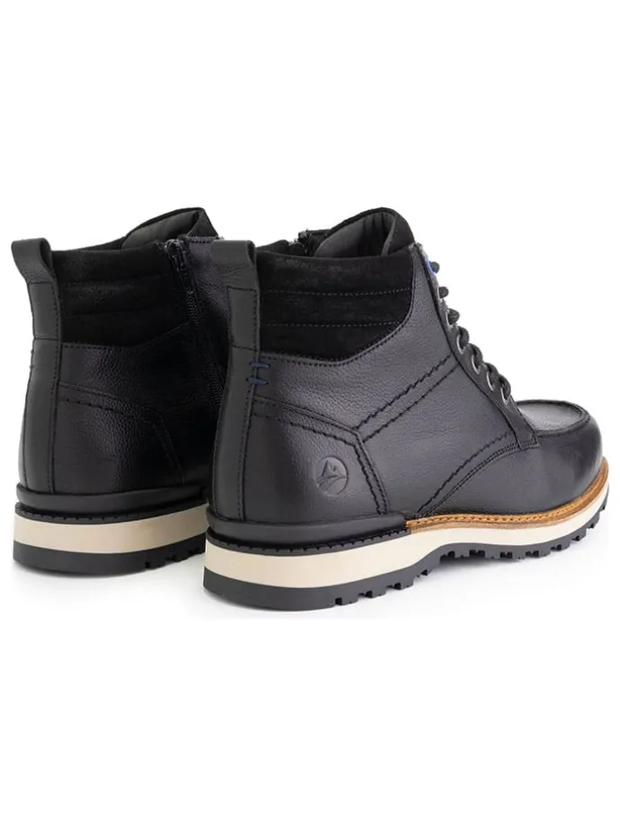 Leren boots "Levring" zwart