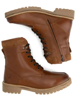 Leren boots lichtbruin