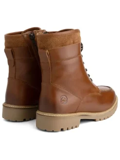 Leren boots lichtbruin