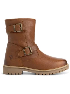 Leren boots "Skelde" lichtbruin