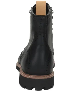 Leren boots zwart