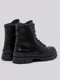 Leren boots zwart