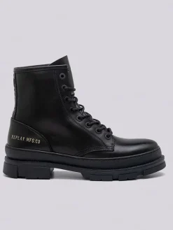 Leren boots zwart