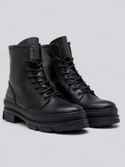 Leren boots zwart