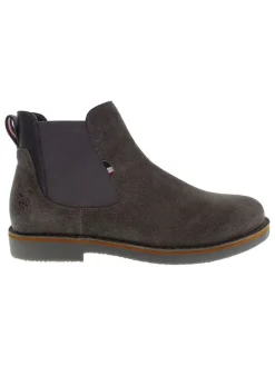 Leren chelseaboots antraciet