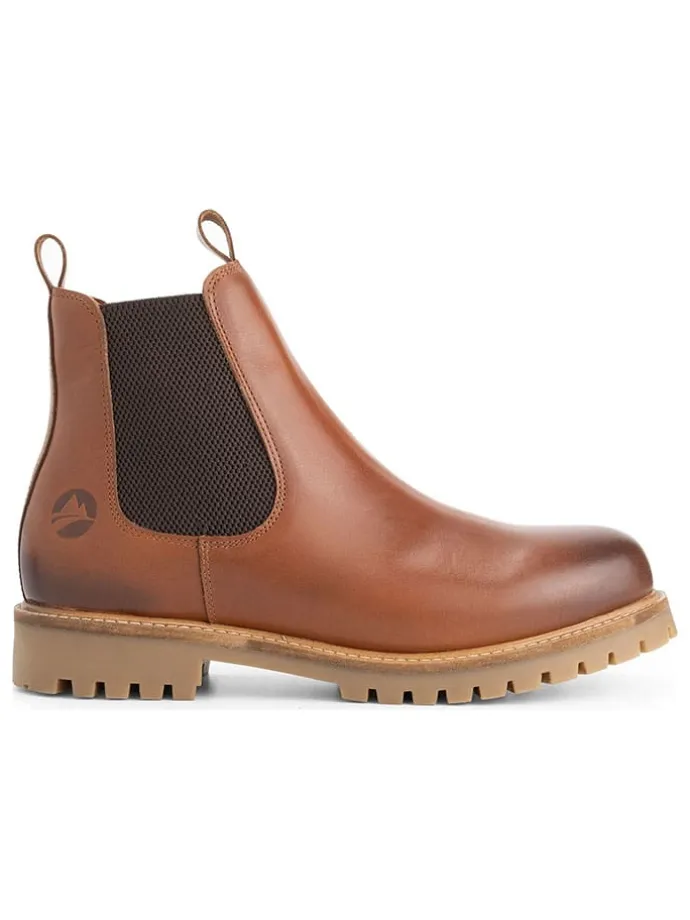 Leren chelseaboots "Nodeland" lichtbruin