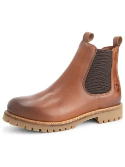 Leren chelseaboots "Nodeland" lichtbruin
