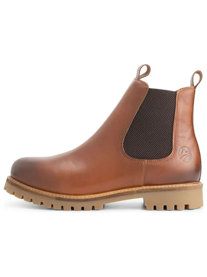 Leren chelseaboots "Nodeland" lichtbruin