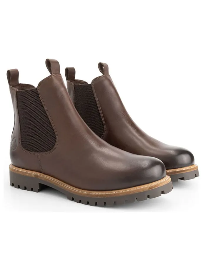 Leren chelseaboots "Nodeland" bruin