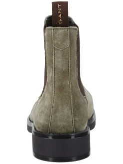 Leren chelseaboots "Prepdale" taupe