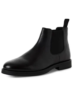 Leren chelseaboots zwart
