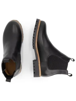 Leren chelseaboots zwart