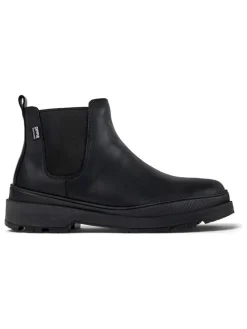 Leren chelseaboots zwart