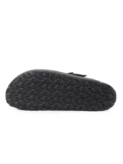 Leren clogs grijs