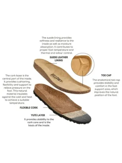 Leren clogs lichtbruin