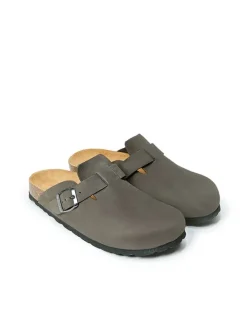 Leren clogs 