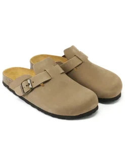 Leren clogs 