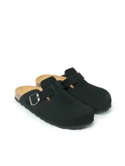 Leren clogs 