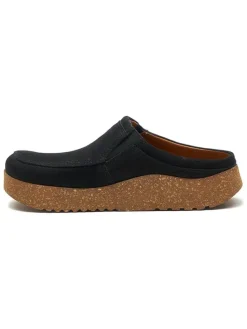 Leren clogs zwart