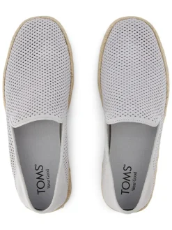 Leren espadrilles grijs