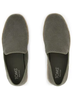 Leren espadrilles grijs