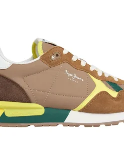 Leren hardloopschoenen lichtbruin