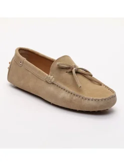 Leren mocassins 