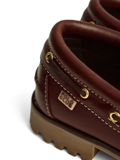 Leren mocassins bordeaux