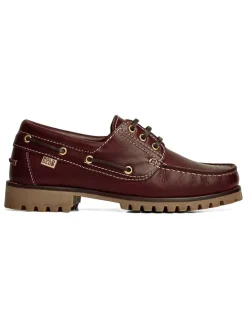 Leren mocassins bordeaux
