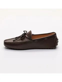 Leren mocassins 