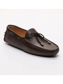 Leren mocassins 