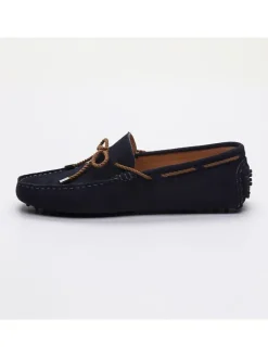 Leren mocassins 