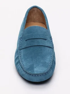 Leren mocassins "Cole" blauw