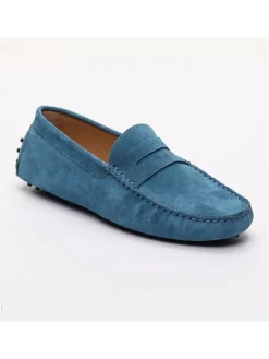 Leren mocassins 