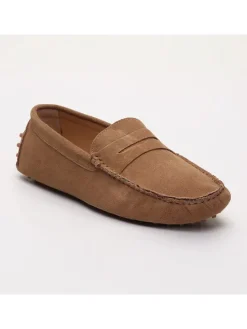 Leren mocassins "Cole" lichtbruin