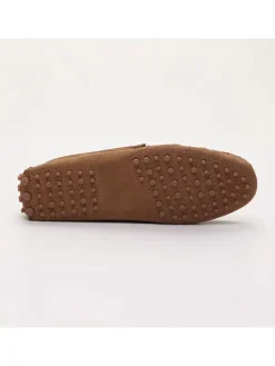 Leren mocassins 