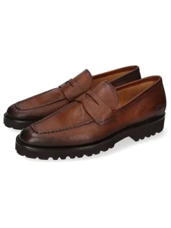 Leren mocassins 