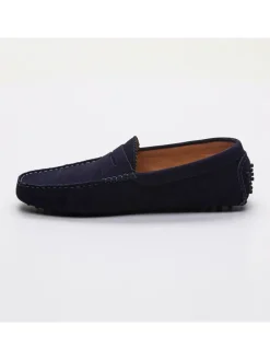 Leren mocassins 