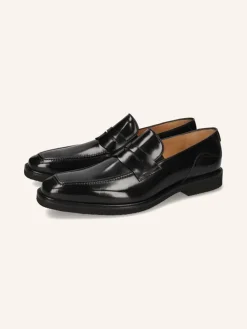 Leren mocassins "Dino 1" zwart