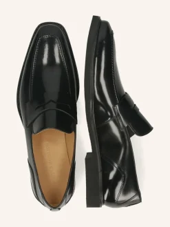 Leren mocassins 