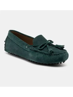 Leren mocassins 