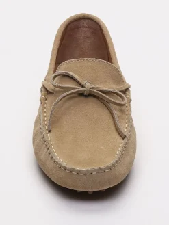 Leren mocassins 