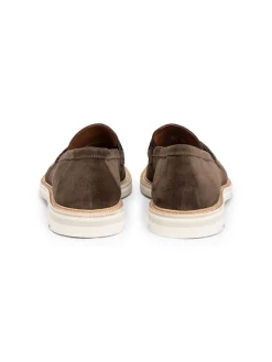 Leren mocassins "Justin" taupe