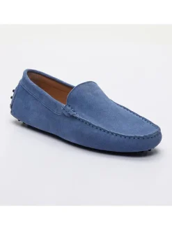 Leren mocassins 