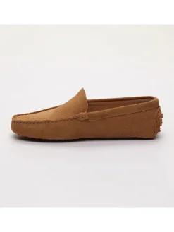 Leren mocassins 