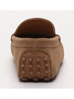 Leren mocassins 
